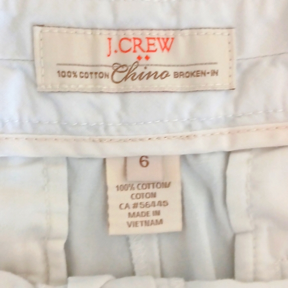 J Crew Chino Shorts Womens Size 6 White - Picture 3 of 4